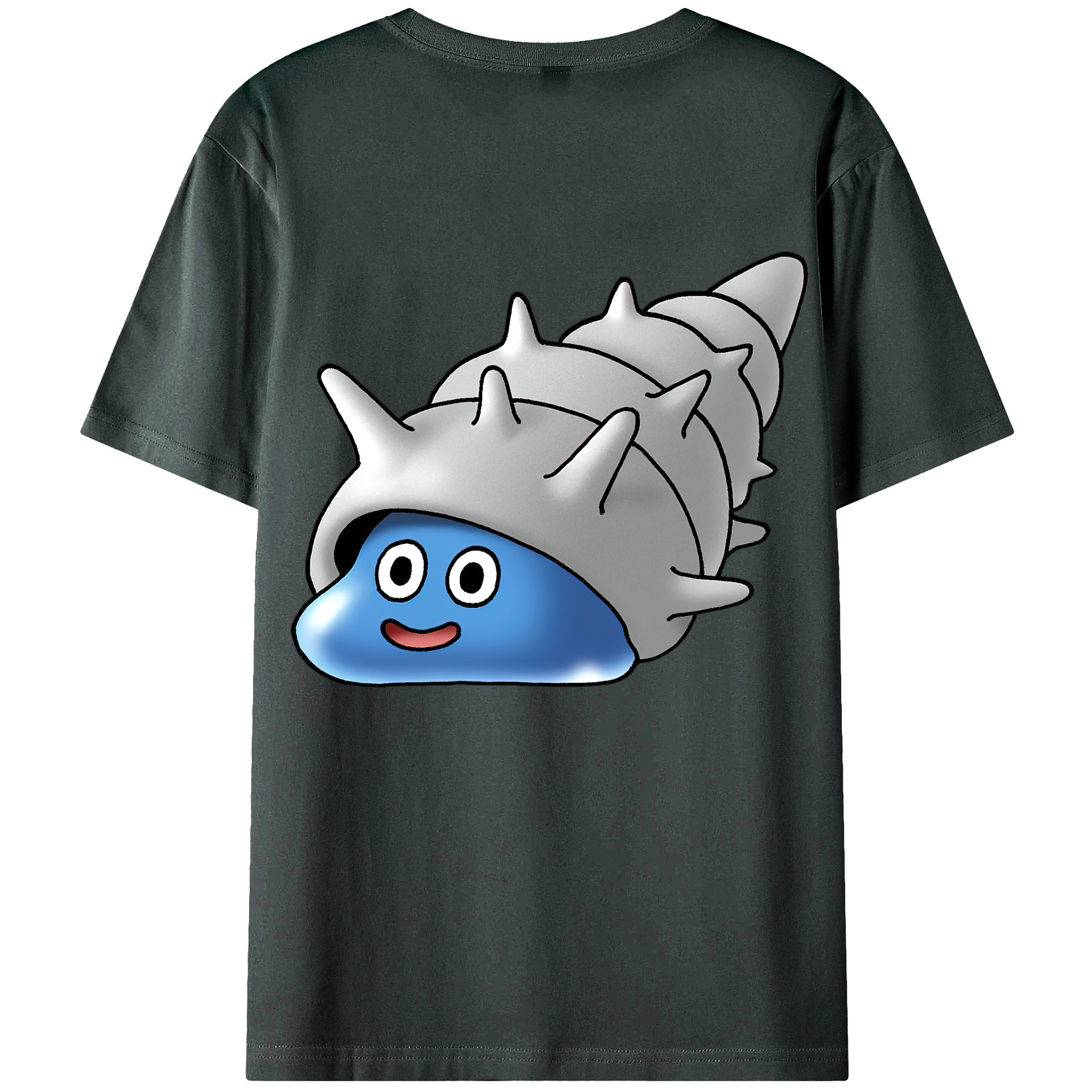 （画像用） ドラゴンクエスト Doragon Kuesuto Dragon Quest 綿100％ メンズ半袖Tシャツ（バックプリント） 通気性